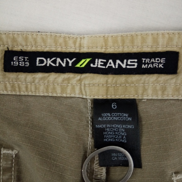 SALE ! DKNY Jeans Khakis Women Size 6 Straight Leg Tan - Picture 4 of 7